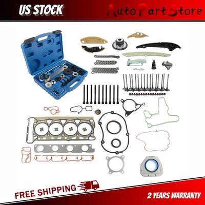 Repair Kit Timing Chain Tool Kit Head Gasket For VW GTI Jetta Audi A4 1.8 2.0TSI - Image 1 of 4