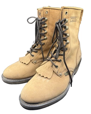 Nu-Tec USA Water Resistant Oil Tanned Leather Logger Boots Women's size 9.5M - Image 1 of 4