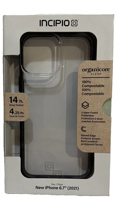Incipio Organicore Clear Series Case Apple iPhone 13 Pro Max - Clear / Black - Image 1 of 4