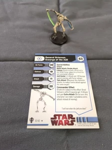 Star Wars Miniatures: General Grievous, Scourge of the Jedi With Card 2009 WOTC - Bild 1 von 4
