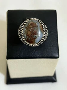 Herren Silber 925 Ring - echter jemenitischer Achat - Handarbeit Design - Eleganz Optik - Bild 1 von 13