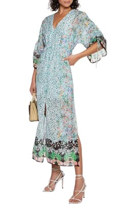 Maxi Vestido ALICE + OLIVIA Arlinda Botón Delantero Talla 10 305040 Foto 1 de 4