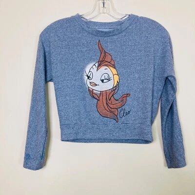 Sudadera Colección Artista Disney Niñas Mediana Cleo Pinocho Gris como está Foto 1 de 4