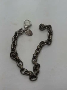 Origami Owl Silver Plated Rolo Chain Charm Bracelet 8" - Picture 1 of 5