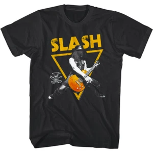 Slash Signature Gold Men's T Shirt Rock Guitarist Merch Musician Guns n Roses - Picture 1 of 4
