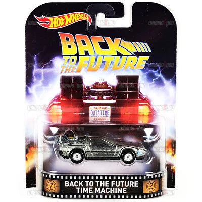 2016 Hot Wheels BACK TO THE FUTURE TIME MACHINE Delorean 1:64 HW Mattel DJF49 - Image 1 of 2