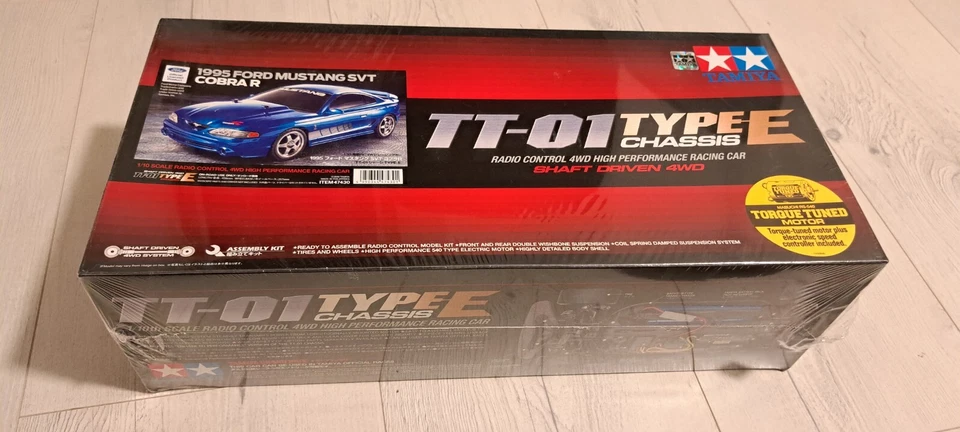 TAMIYA RC 1/10 1995 Ford Mustang SVT Cobra R 4WD TT-01 Châssis TYPE-E 47430 - Photo 1/1