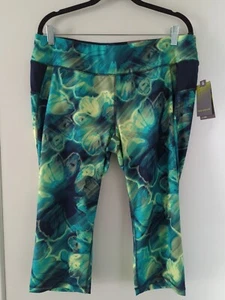 Tek Gear Womens Dry Tek Fitted Regular Inseam Active Pants Size XL NWT Grn/Blk - Picture 1 of 6