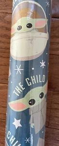 Starwars-The Mandalorian The Child 65 Sq. Ft. Baby Yoda Gift Wrapping Paper NWT - Picture 1 of 3