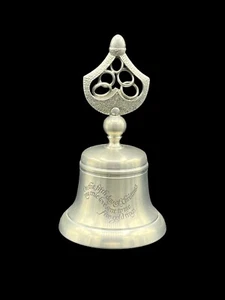Campana de peltre Crown & Rose 1982 12 días de Navidad - 5 cinco anillos de oro - Imagen 1 de 4