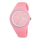 Ravel Ladies Men's Unisex Comfort Fit Silicone Watch Pink Strap & Face .05 New