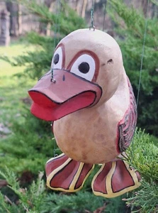 Marionette Ente aus Holz - Länge 16cm Höhe 18cm - alte Handarbeit - Sammler - Bild 1 von 7