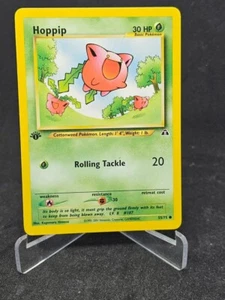 Pokemon Card Hoppip 55/75 Neo Discovery Common 1st Edition - Picture 1 of 2
