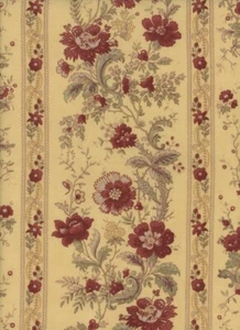 BTHY 3 Sisters Gingham Rose Floral Border Stripe Yellow Moda Fabrics OOP - Picture 1 of 4