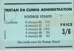 TRISTAN DA CUNHA 3s/6d BOOKLET SG.SB1b QEII Stamps 1958 Cat £325 {samwells}SS50 - Picture 1 of 6
