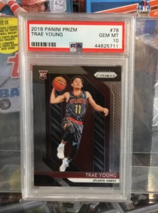 2018-2019 Panini Prizm #78 Trae Young RC Rookie PSA 10 GEM MINT Atlanta Hawks 🔥 - Picture 1 of 4
