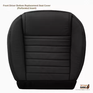 2005 06 07 08 2009 Mustang Shelby Driver Bottom Perforated Leather Cover BLACK - Picture 1 of 9