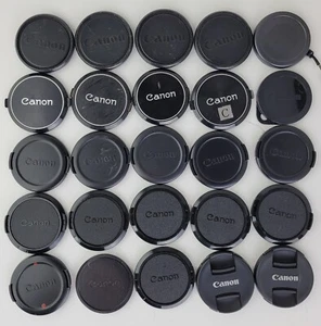 Used Original Lot 25x Canon Camera Lens All 58mm Front Cap Cover BL307 - Picture 1 of 10