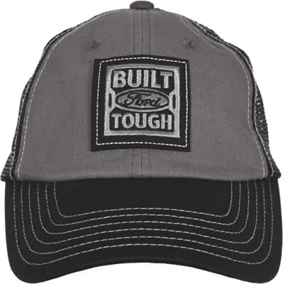 Gorra de camionero resistente Ford construida por Ford logotipo coche carreras gorra gris y negra malla Foto 1 de 4