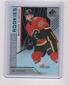 2018 2018-19 SP GAME USED MORGAN KLIMCHUK RAINBOW 152/295 168 CALGARY FLAMES