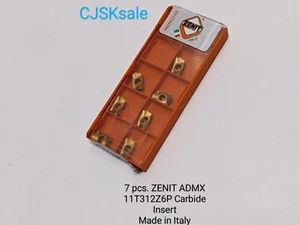 7 pcs. ZENIT ADMX 11T312Z6P Carbide Inserts Made In Italy (NEW). - Picture 1 of 11