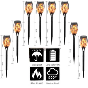 8 PC Solar Garden Lights Outdoor Waterproof Landscape LED Light Pathway Yard - Picture 1 of 14
