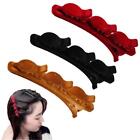 Hairpin Double Layer Band Twist Plait Clip Braided Duckbill Hair Clips New T0