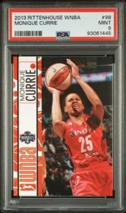 2013 Rittenhouse WNBA MONIQUE CURRIE PSA 9 Duke Blue Devils Washington Mystics - Picture 1 of 2