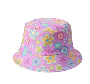 Unisex Reversible Bucket Hats for Beach and Hiking, Unique Daisies Design Hat - Picture 1 of 2