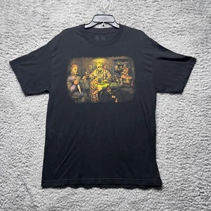 Get Down Art Shirt Mens Large Big Horror Tee Black Scary Movie Character Poker - Picture 1 of 7