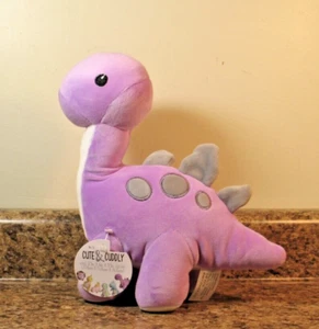 KAWAII Cute & Cuddly Purple Plush Dinosaur 10" NWT - Picture 1 of 4