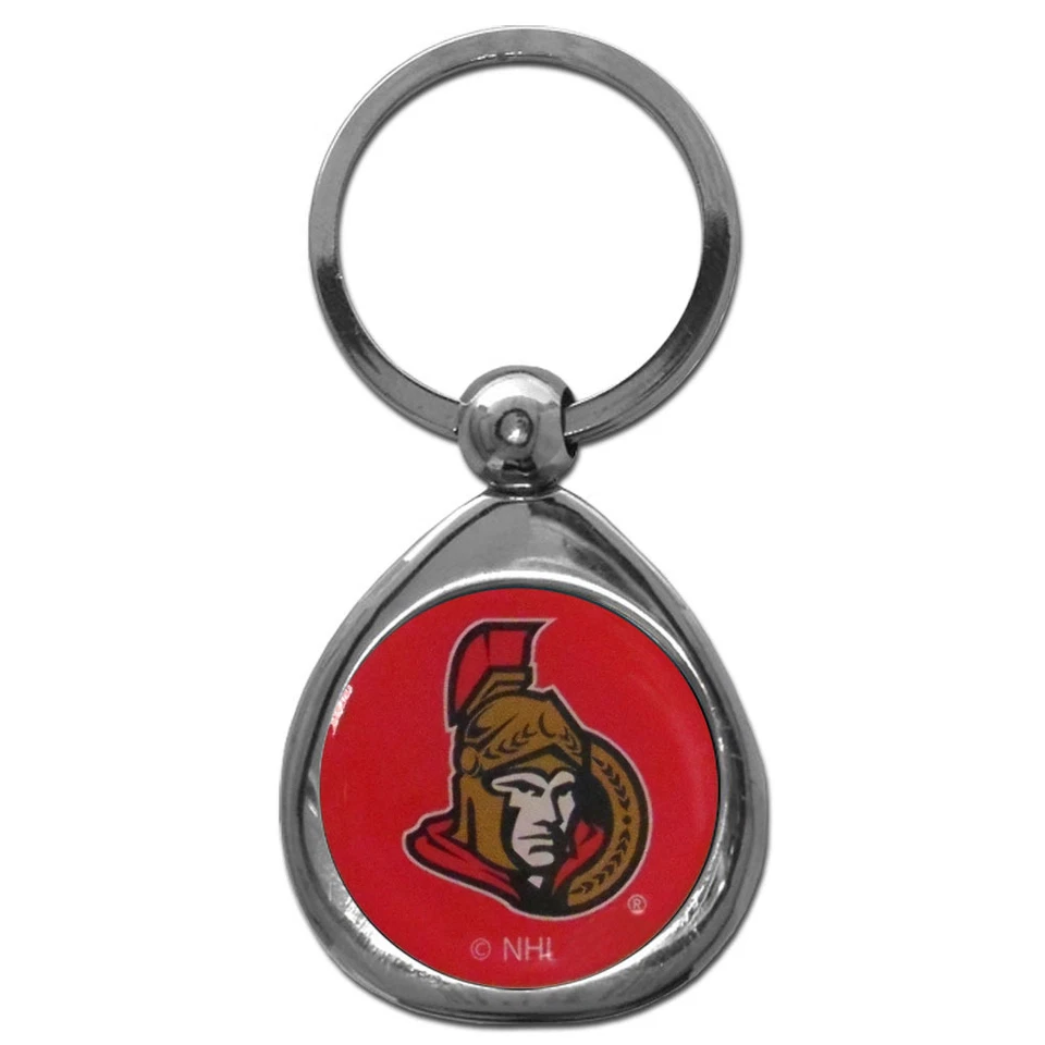 Ottawa Senators Chrome Metal Keychain [NEW] Team Logo Key Chain Jewelry NHL - Image 1 of 1