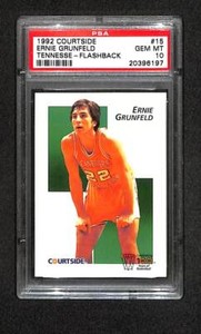 1992 Courtside Flashback #15 Ernie Grunfeld PSA 10 Gem Mint