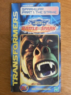 Transformers Sparkwar Part 1 The Strike VHS Video 2000 Beast Machines Hasbro  - Image 1 of 3