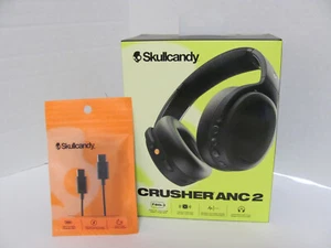 NEW Skullcandy Crusher ANC 2 Bluetooth Wireless Headphones - Black (S6CAW) - Picture 1 of 9