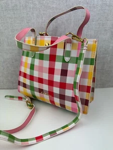 Cath Kidston Cross Body Mini Grab Bag with Long Strap Gingham Check - Picture 1 of 10