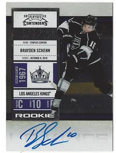 Brayden Schenn 2010-11 Playoff Contenders Season Ticket Rookie Autograph Auto - Picture 1 of 2