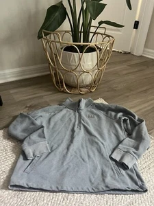 NWT Girl's Gray Under Armour Terry Funnel Neck Size YXL Long Sleeve Pullover - Picture 1 of 6