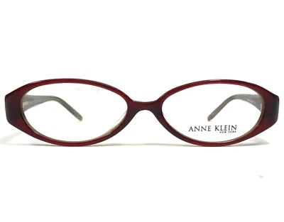 Armações de óculos Anne Klein AK8046 148 marrom borgonha vermelho oval 50-15-140 - Imagem 1 de 4