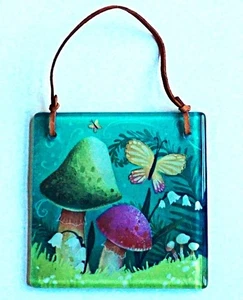 Dipinto a fungo rovescio prendisole piastrelle arte - Foto 1 di 5