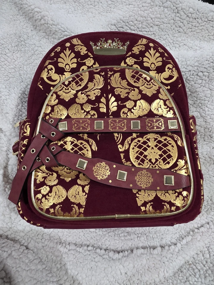 Loungefly Game Of Thrones Joffrey Mini Backpack Burgundy And Gold