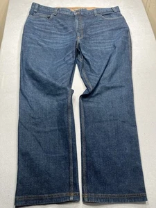 Duluth Trading Jeans Mens 44x32 Blue Stretch Denim Pants Flex Ballroom Workwear - Picture 1 of 6