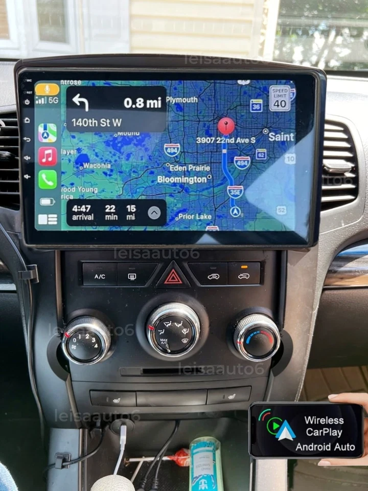 64G For Kia Sorento 2011-2015 CarPlay Android14 GPS Navi Car Stereo Radio Foto 1 de 4