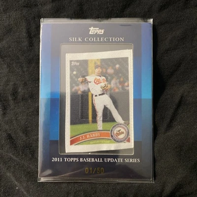 JJ HARDY 2011 TOPPS SILK COLLECTION 1/50 BALTIMORE ORIOLES - Image 1 of 4