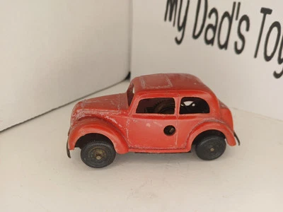 Tri-Ang Minic Morris Eight Serie E 2 Puertas Sedán Rojo Plástico Mecánico Motor Foto 1 de 4