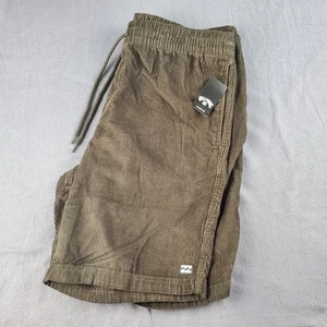 Billabong Herren Cord Mike Shorts Gummibund Kordelzug Freizeit XL oliv - Bild 1 von 10