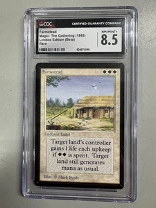 Magic: The Gathering MTG Limited Edition Beta Farmstead CGC 8.5 NM/Mint+ - Picture 1 of 4