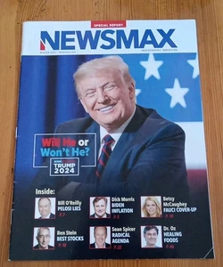 Newsmax  Independent American Magazine SPECIAL REPORT Winter 2022 TRUMP 2024 - Picture 1 of 4