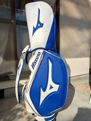 Белая/синяя сумка-тележка Mizuno Tour сумка для гольфа сумка-кадди редкая Япония б/у - Изображение 1 из 4
