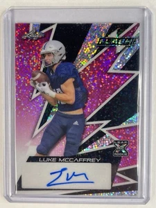 Luke McCaffrey RC Auto #’d /7. 2024 Leaf Eclectic Flash. Washington Commanders - Picture 1 of 2